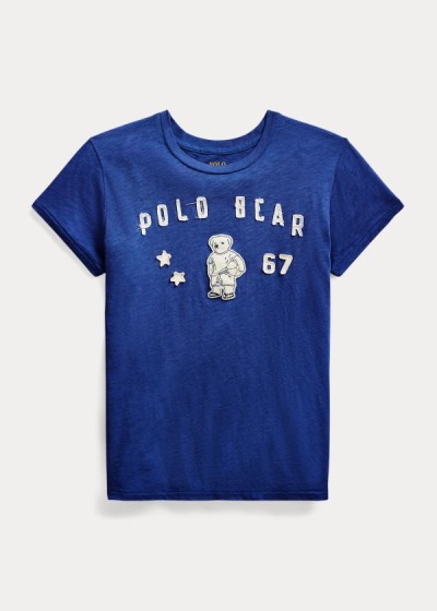 Polo Ralph Lauren Polo Bear Patch Jersey T Shirt Dame Danmark (UREAX6092)